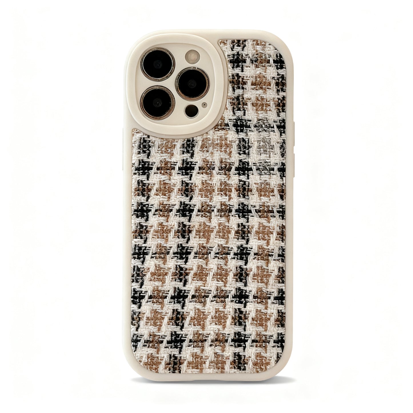 Soft Pink Houndstooth Pattern Phone Case for iPhone