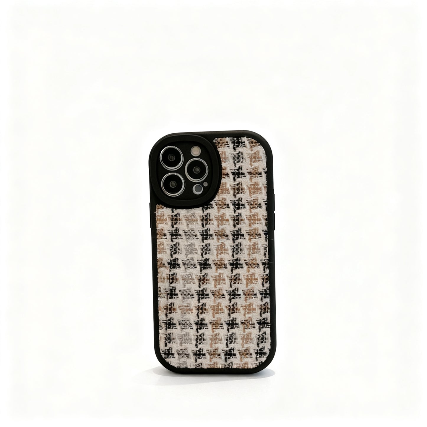 Soft Pink Houndstooth Pattern Phone Case for iPhone