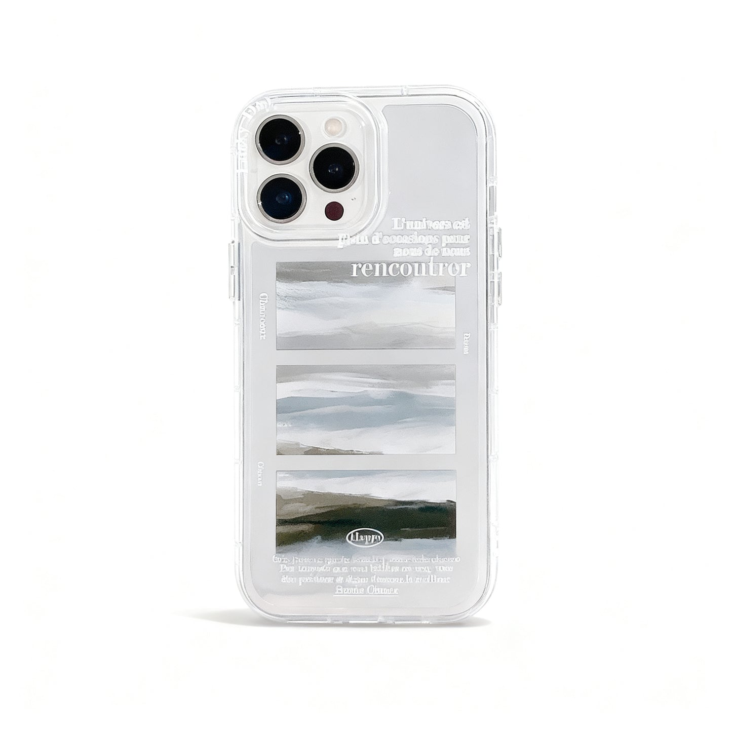 Soft Blue Oil Painting Cloud Design Phone Case for iPhone