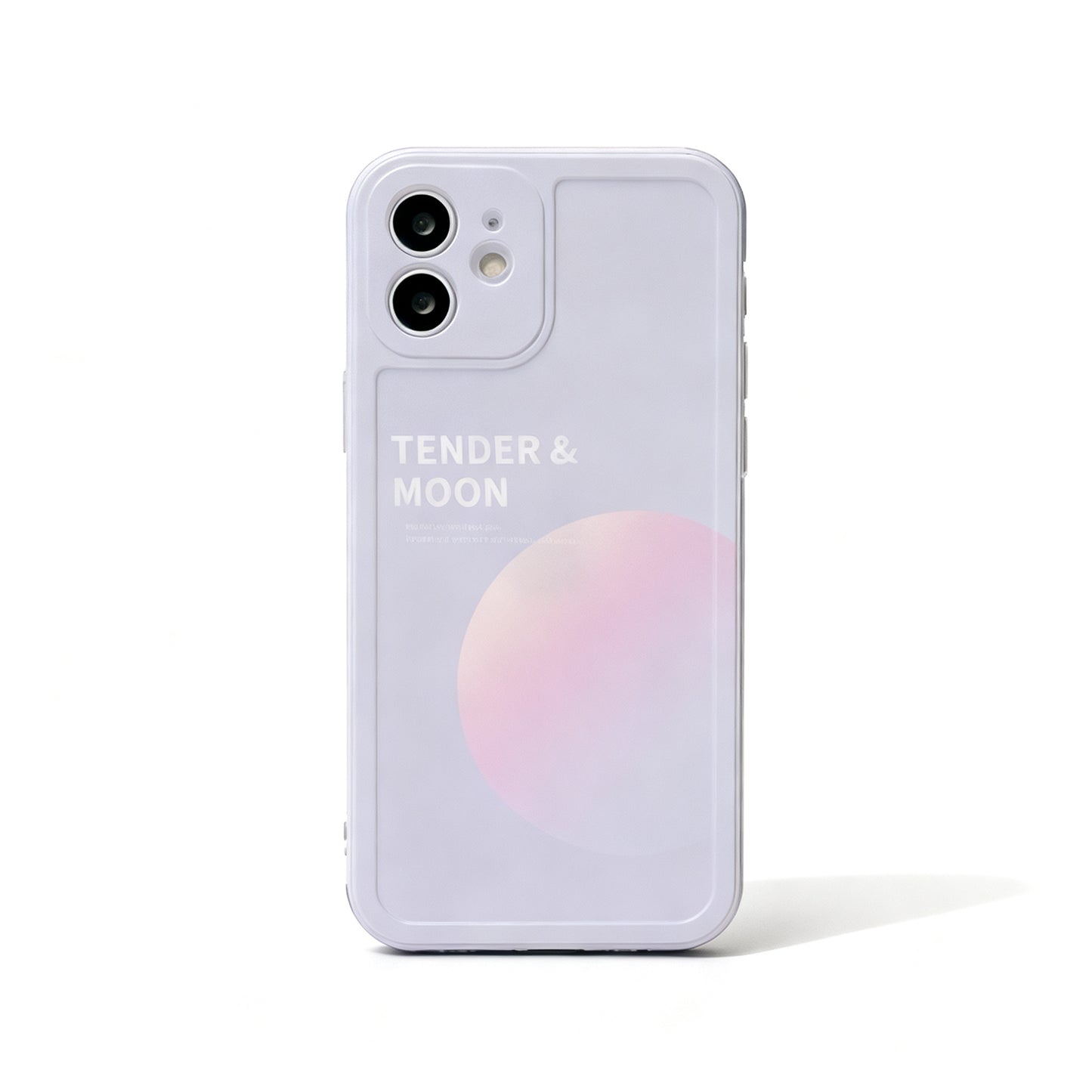 Transparent Moon Print Soft Phone Case for iPhone