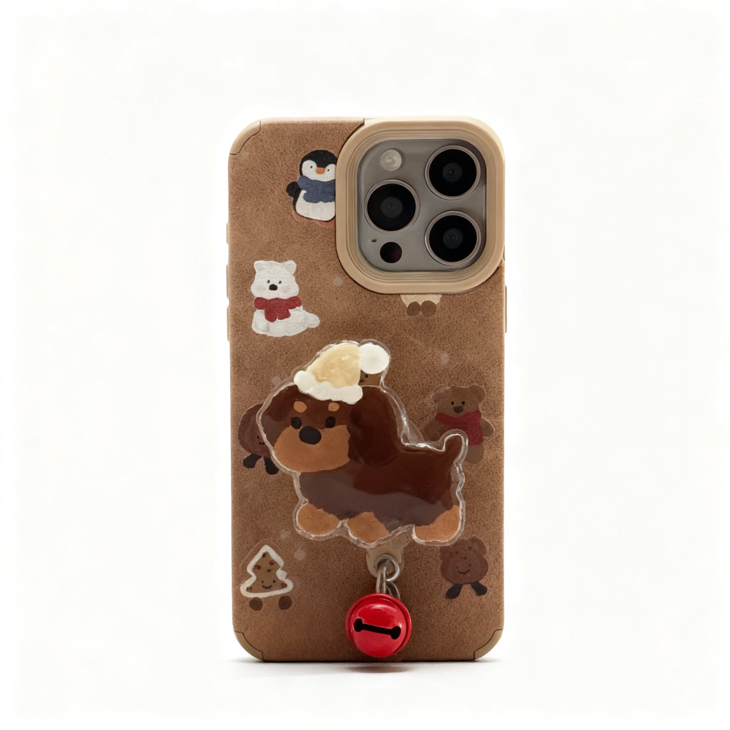 Cute Cartoon Sausage Soft Phone Case with Stand for iPhone