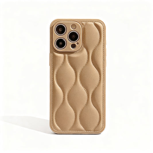 Soft Gray Wave Pattern Phone Case for iPhone