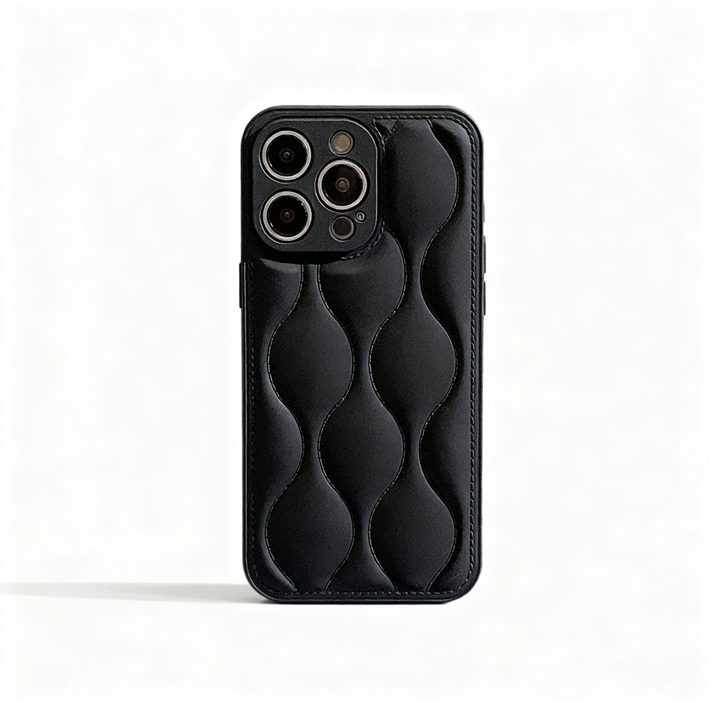 Soft Gray Wave Pattern Phone Case for iPhone