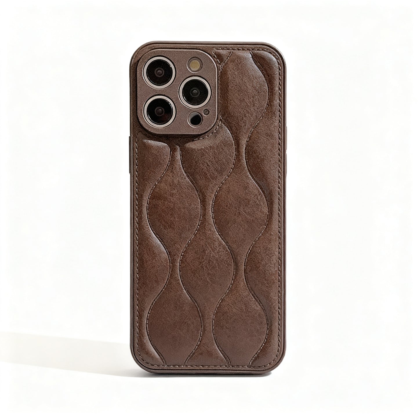 Soft Gray Wave Pattern Phone Case for iPhone