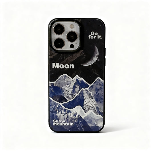 Cool Blue Mountain Snow Phone Case for iPhone