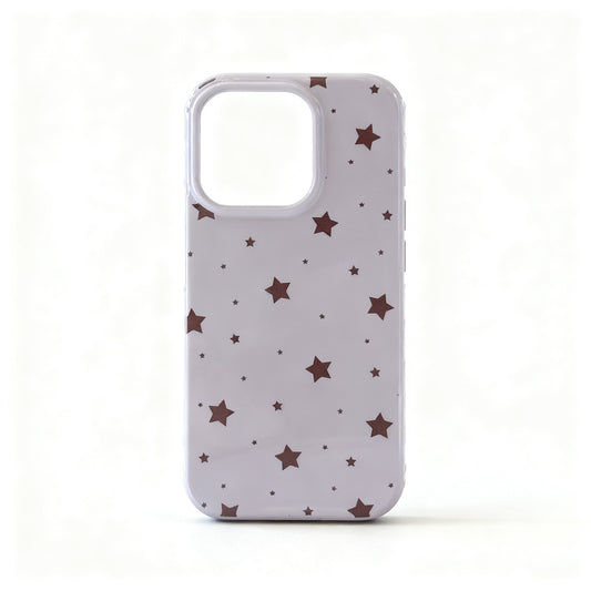 Brown Star Minimal Soft Phone Case for iPhone