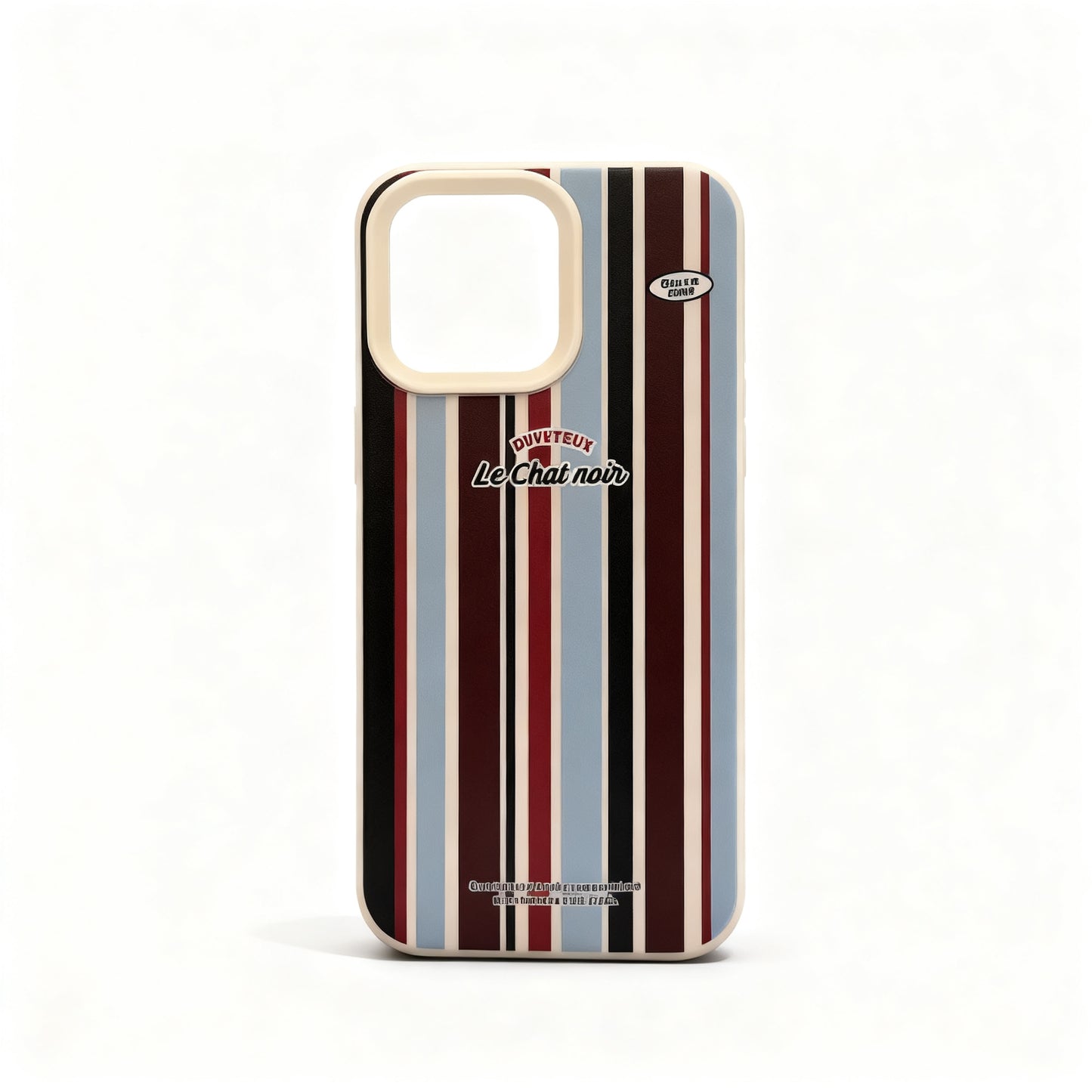 Blue and Brown Striped Stand Phone Case for iPhone