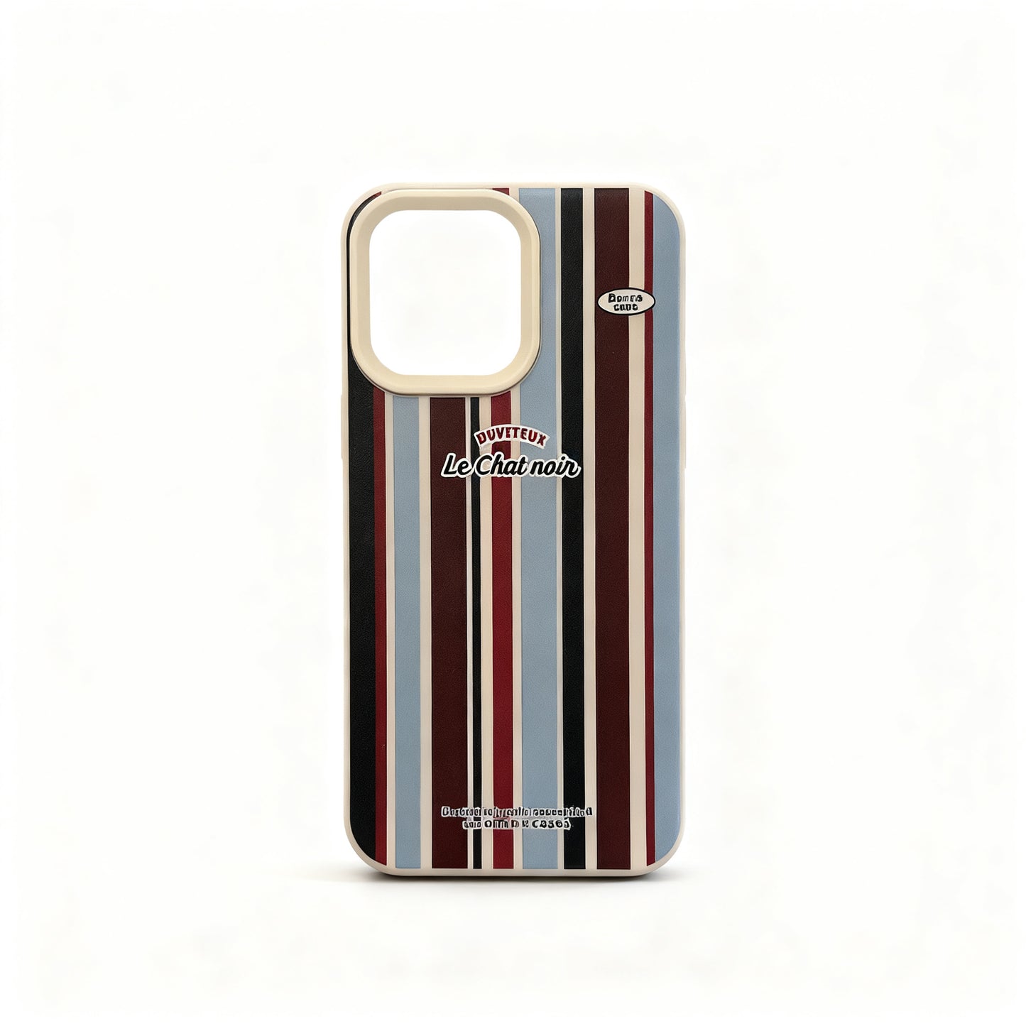 Blue and Brown Striped Stand Phone Case for iPhone