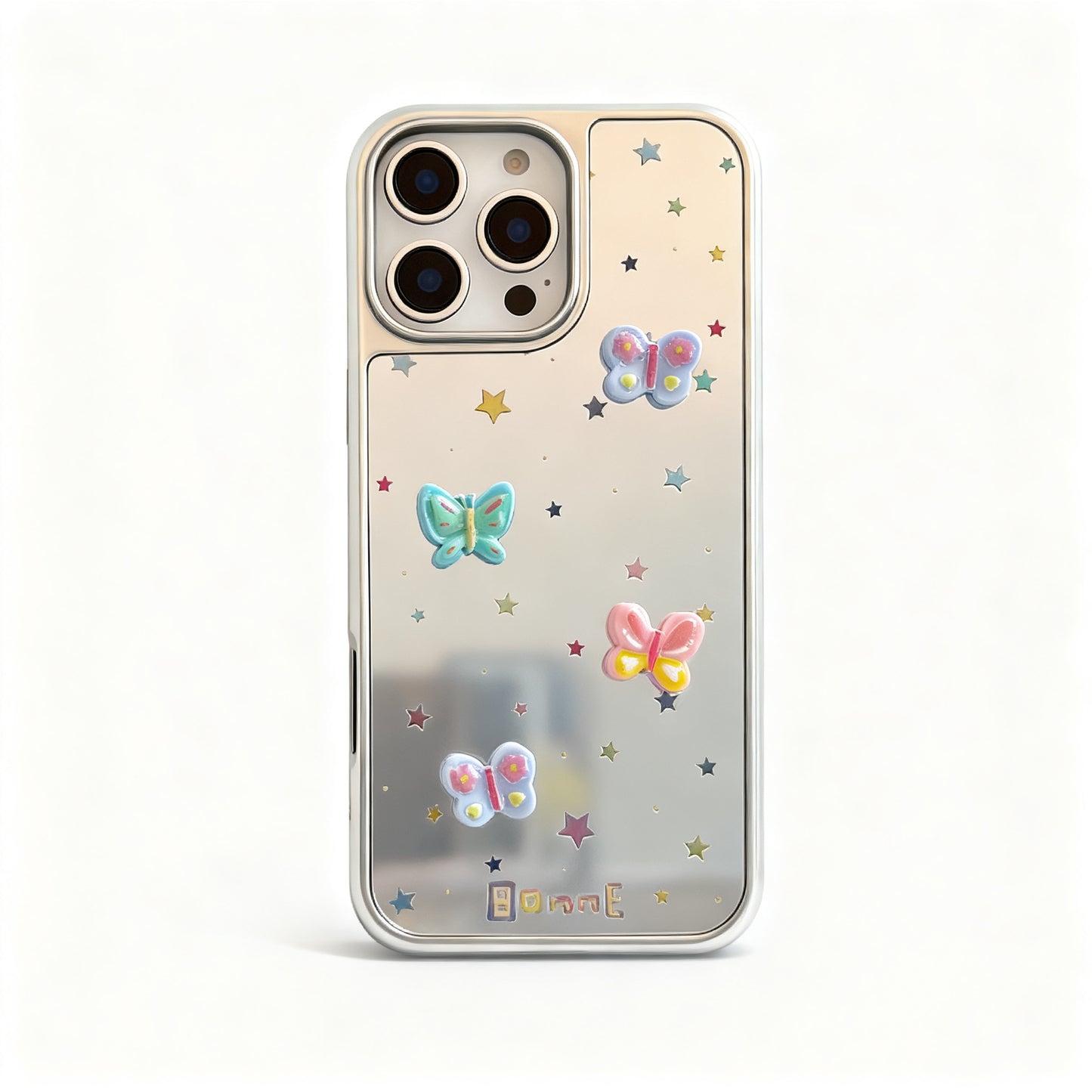Sweet Pink Butterfly Glossy Phone Case for iPhone