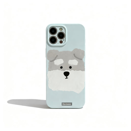 Cute Cartoon Dog Plush Phone Case for iPhone