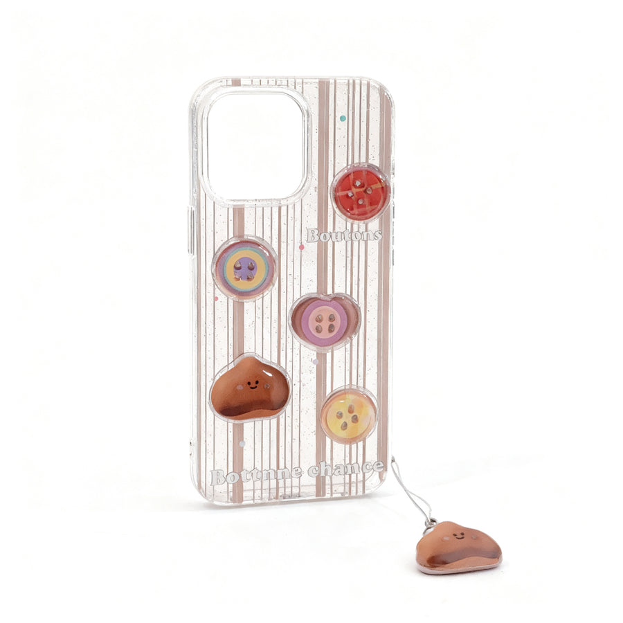Vintage Brown Striped Soft Phone Case for iPhone
