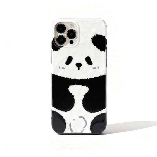 Cute Panda Print Soft Phone Case for iPhone