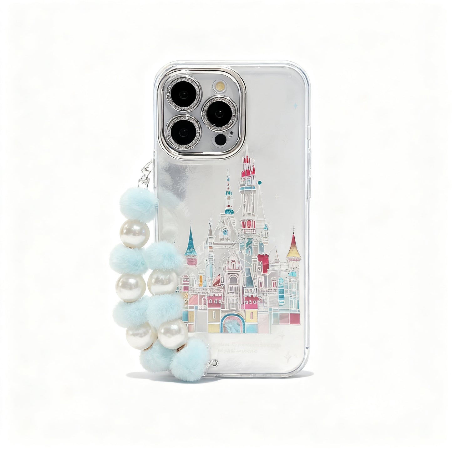 Colorful Dream Castle Plush Phone Case for iPhone