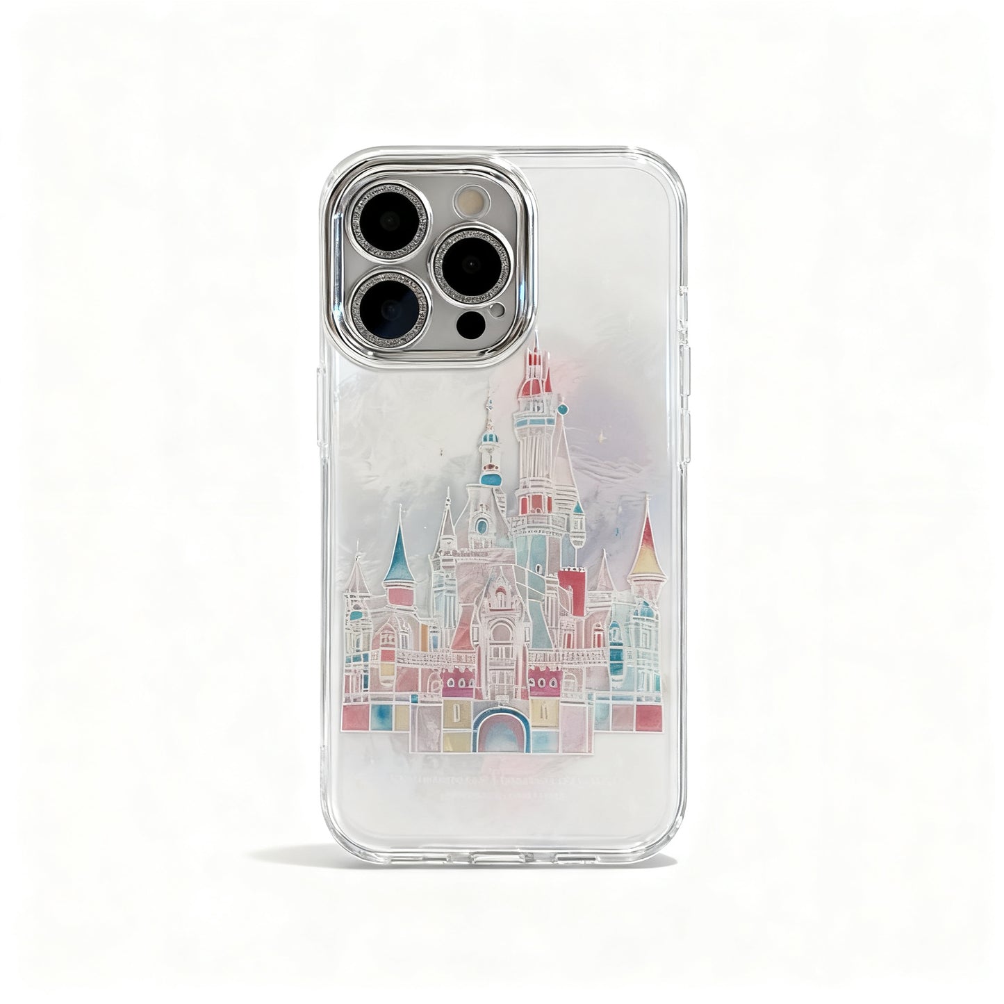 Colorful Dream Castle Plush Phone Case for iPhone