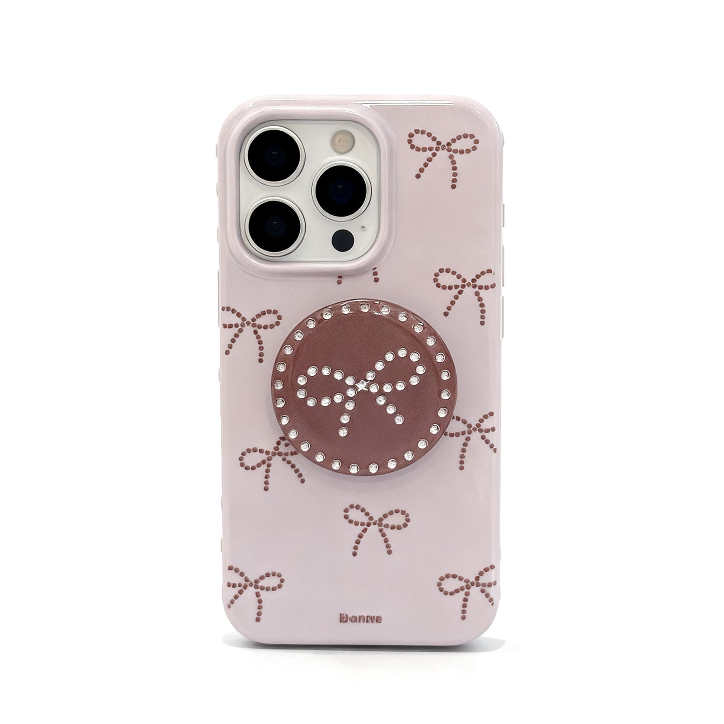 Purple Butterfly Soft Phone Case with Stand for iPhone