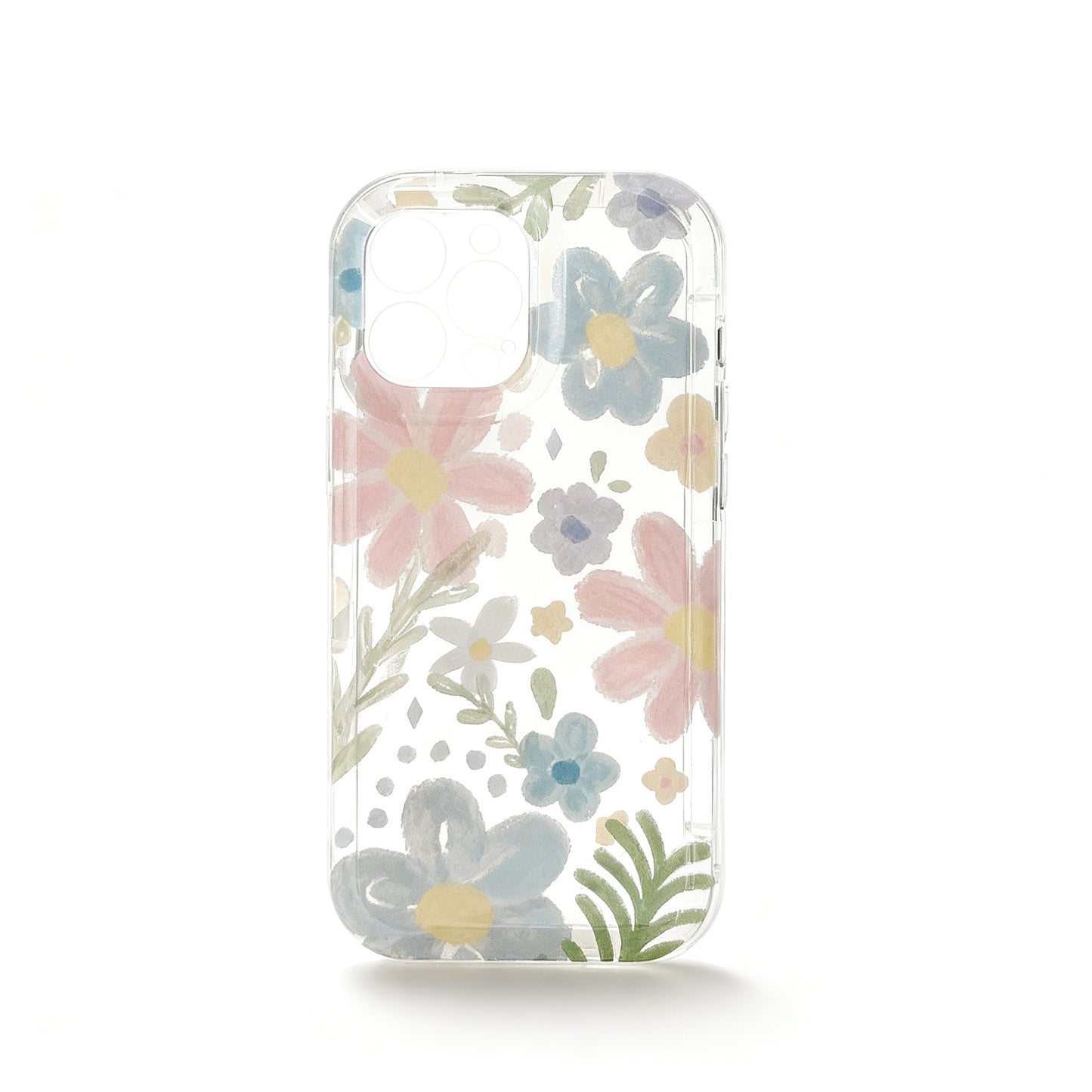 Transparent Floral Oil Painting Phone Case for iPhone