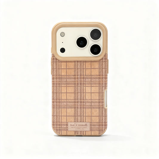 Vintage Brown Leather Soft Phone Case for iPhone