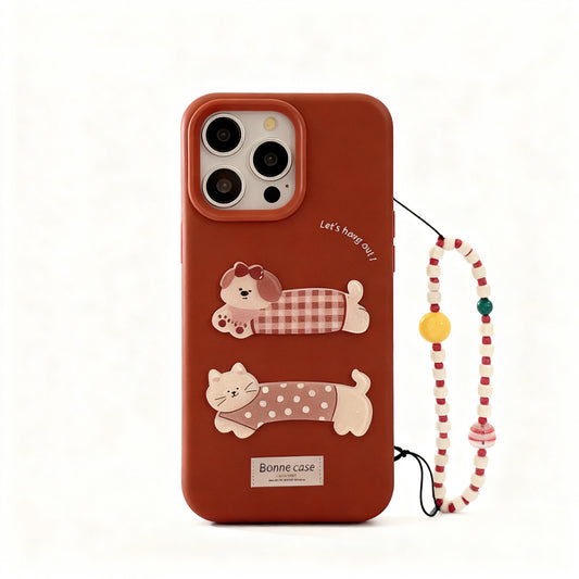 Vintage Red Cartoon Soft Phone Case for iPhone