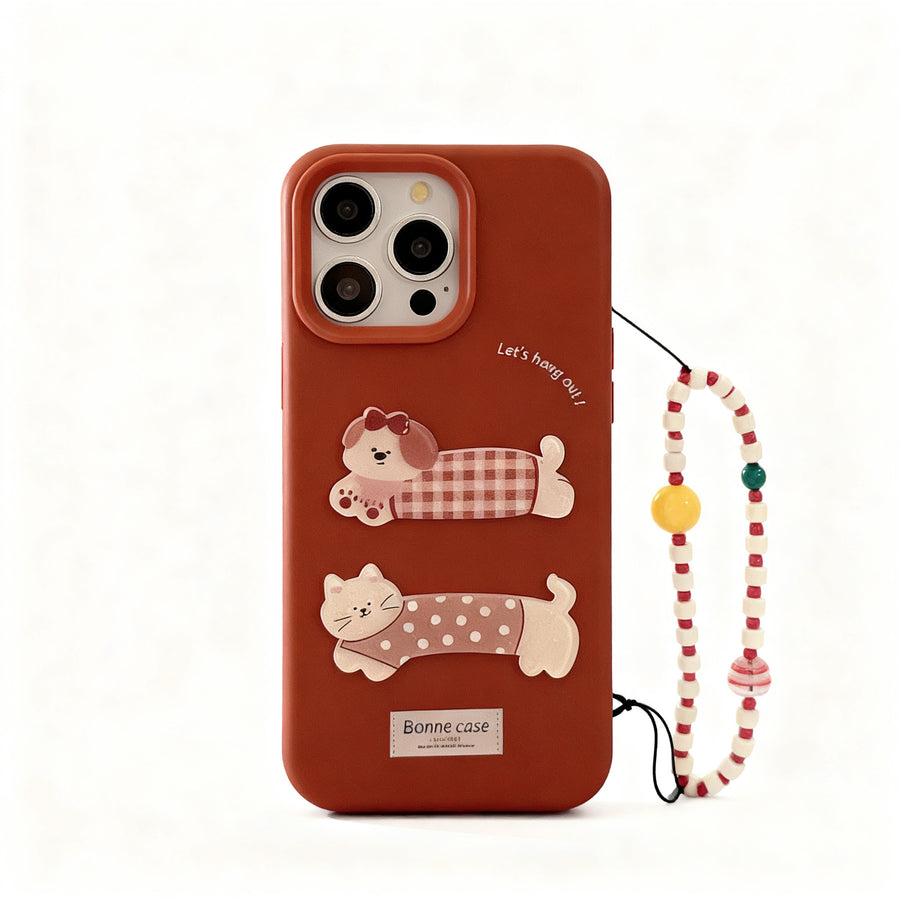 Vintage Red Cartoon Soft Phone Case for iPhone