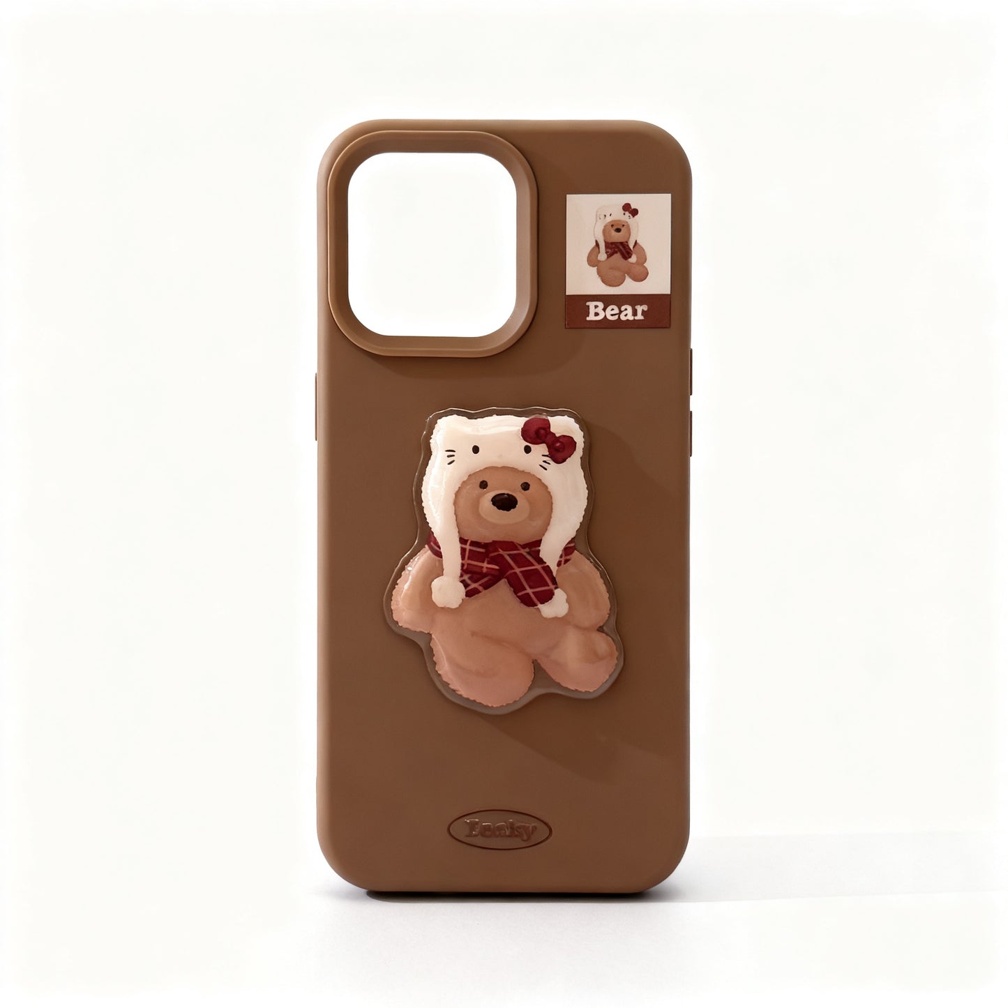 Cute Teddy Bear Soft Silicone Phone Case for iPhone