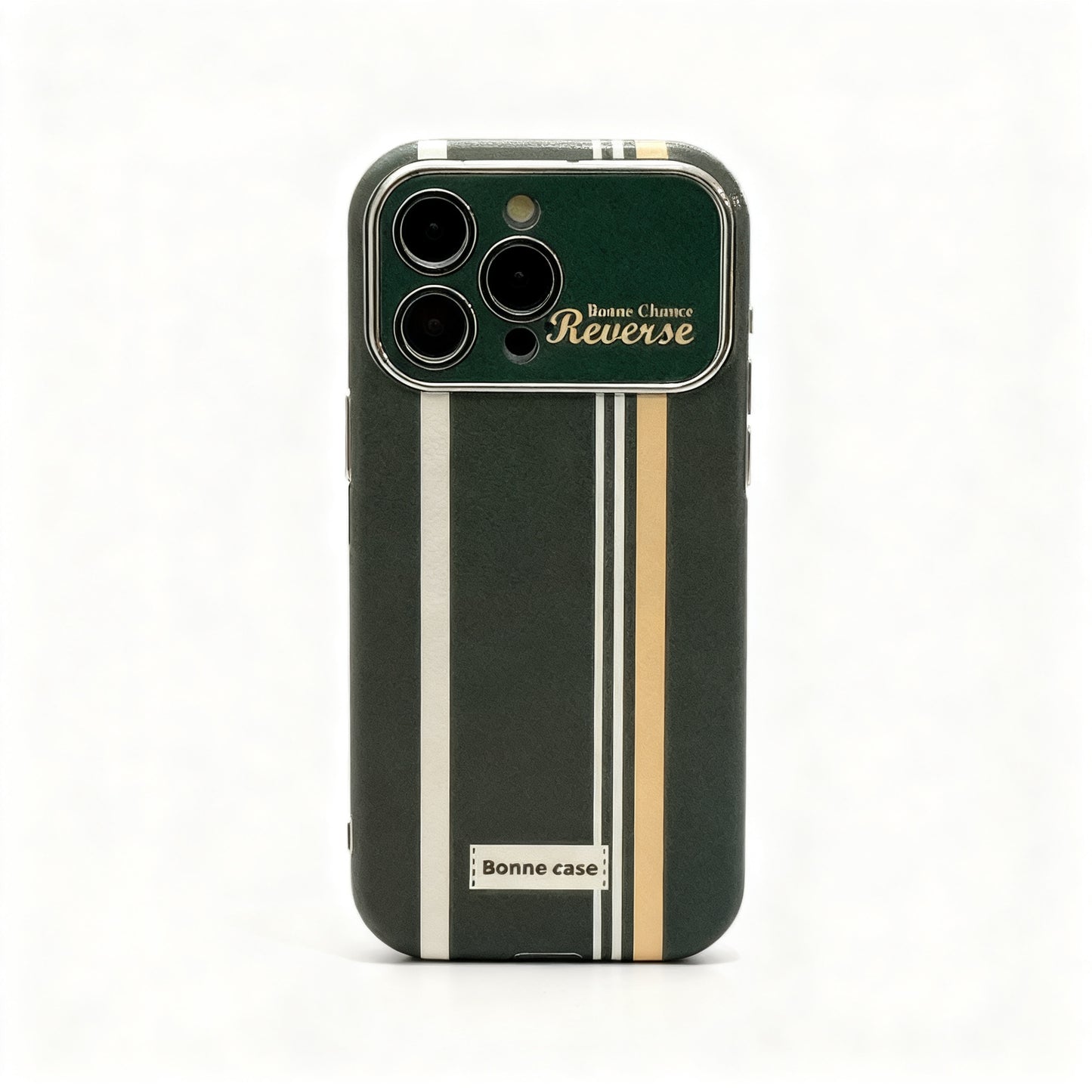 Vintage Striped Cute Stand Phone Case for iPhone