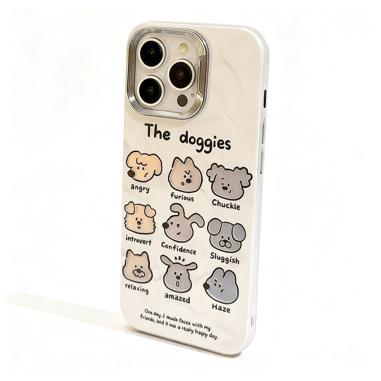 Cute Dog Doodle Colorful Phone Case for iPhone
