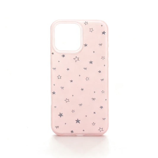 Soft Pink Star Design Shockproof Phone Case for iPhone