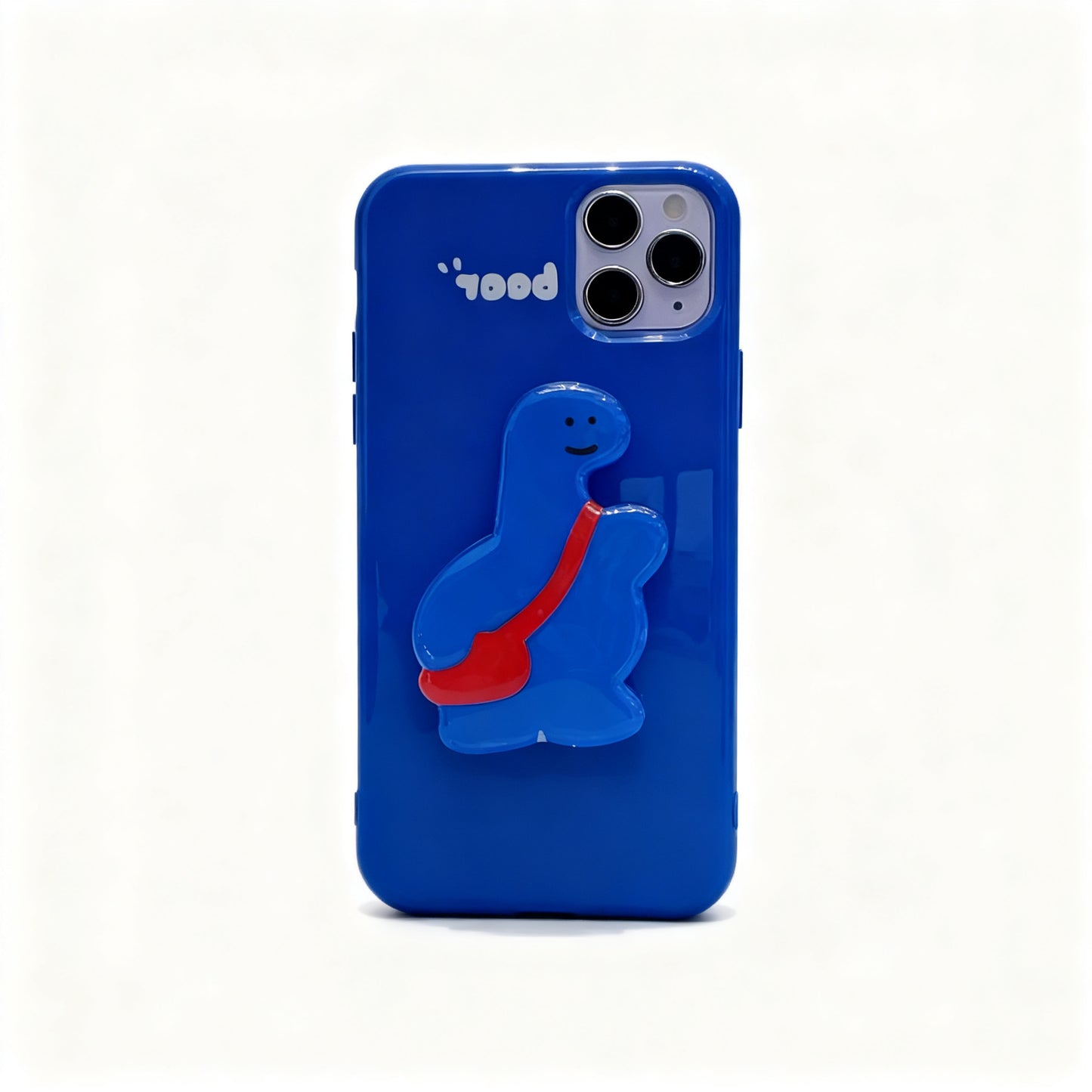 Cute Korean Dinosaur Stand Phone Case for iPhone