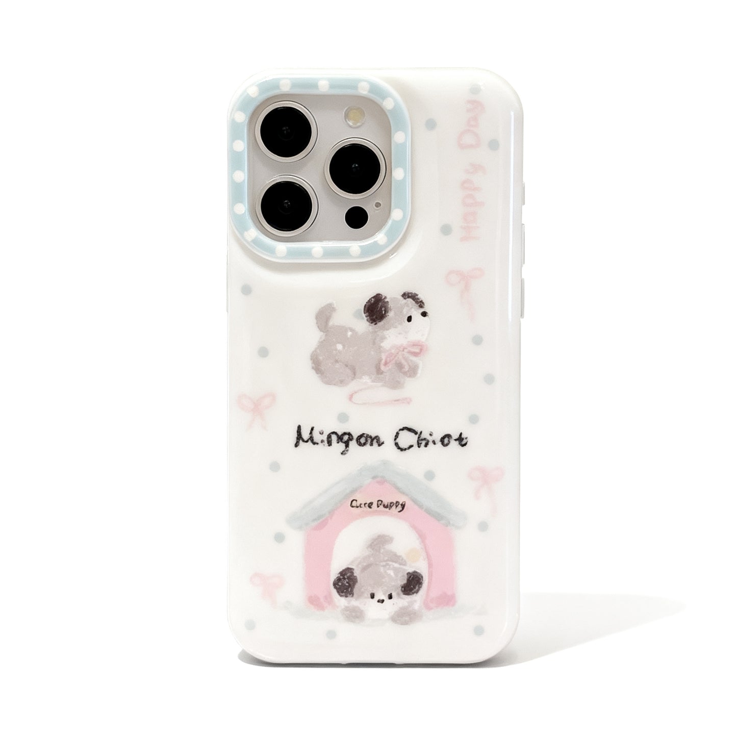 Cute Dog Print Shockproof Phone Case for iPhone