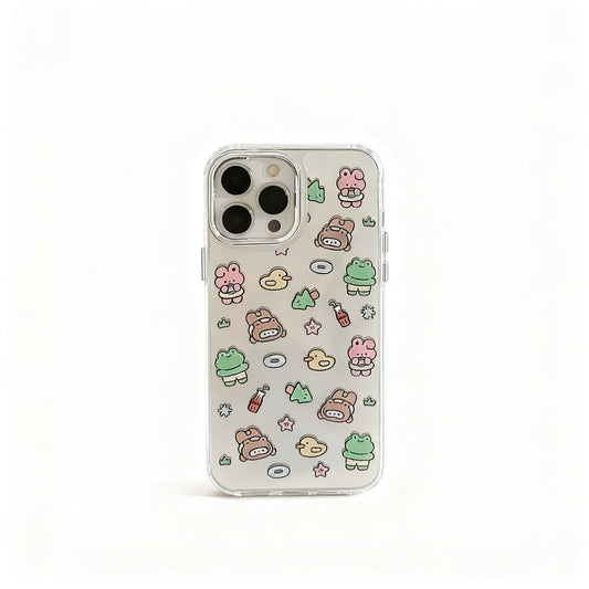 Cute Pink Mirror Finish Phone Case for iPhone