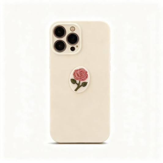 Soft Pink Lotus Rose 3D Phone Case for iPhone