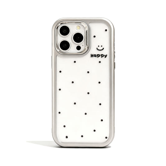 Cute Yellow Polka Dot Soft Phone Case for iPhone