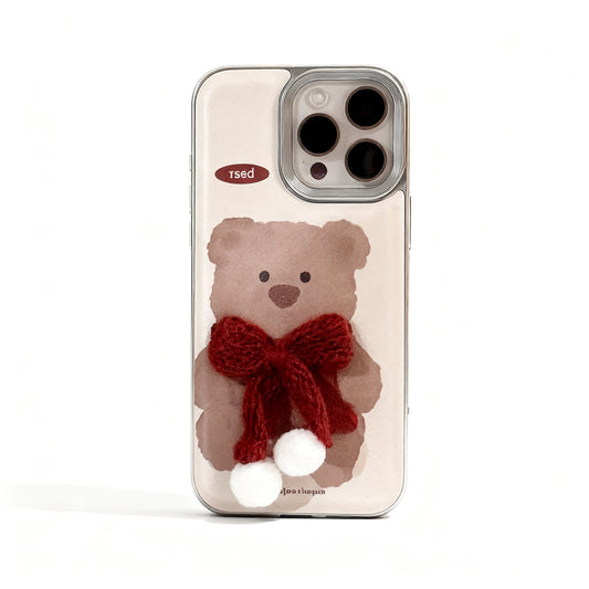 Cute Plush Animal 3D Phone Case for iPhone