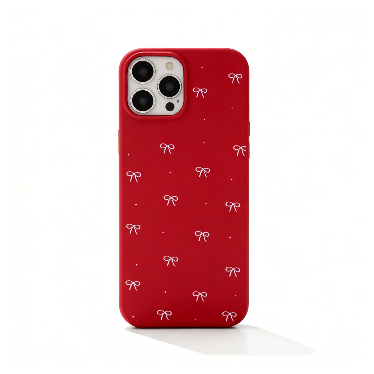 Red Butterfly Knot Glossy Phone Case for iPhone