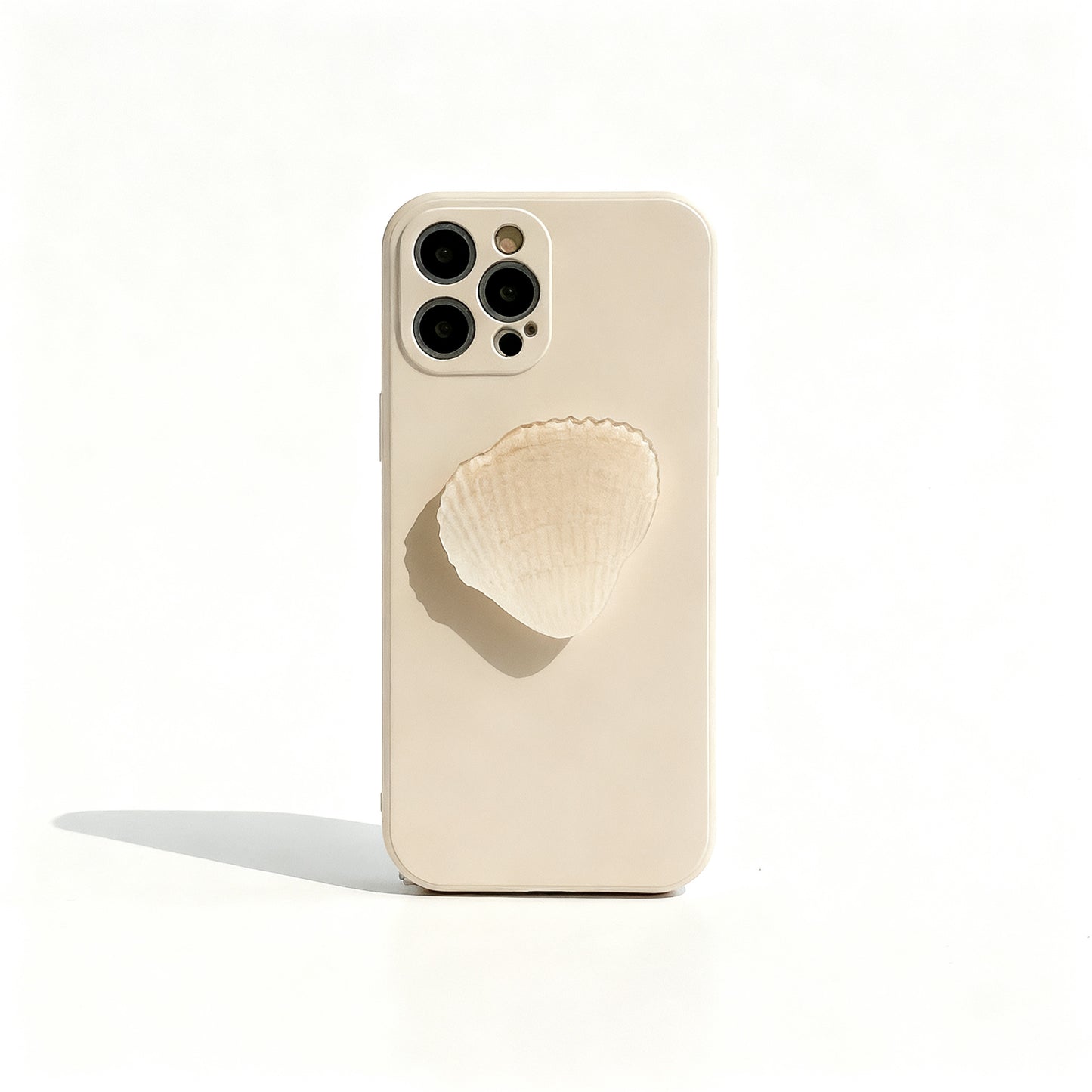 Pink Shell Stand Phone Case for iPhone