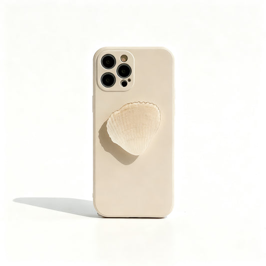 Pink Shell Stand Phone Case for iPhone
