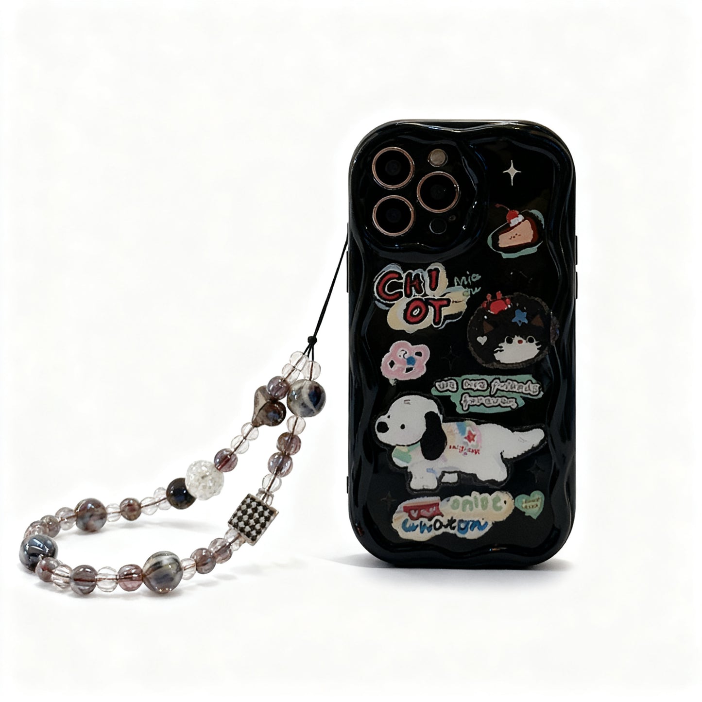 Cute Dog Doodle Soft Phone Case for iPhone