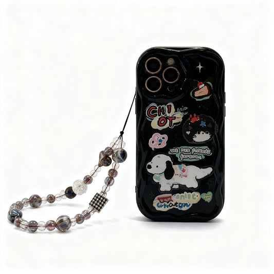 Cute Dog Doodle Soft Phone Case for iPhone
