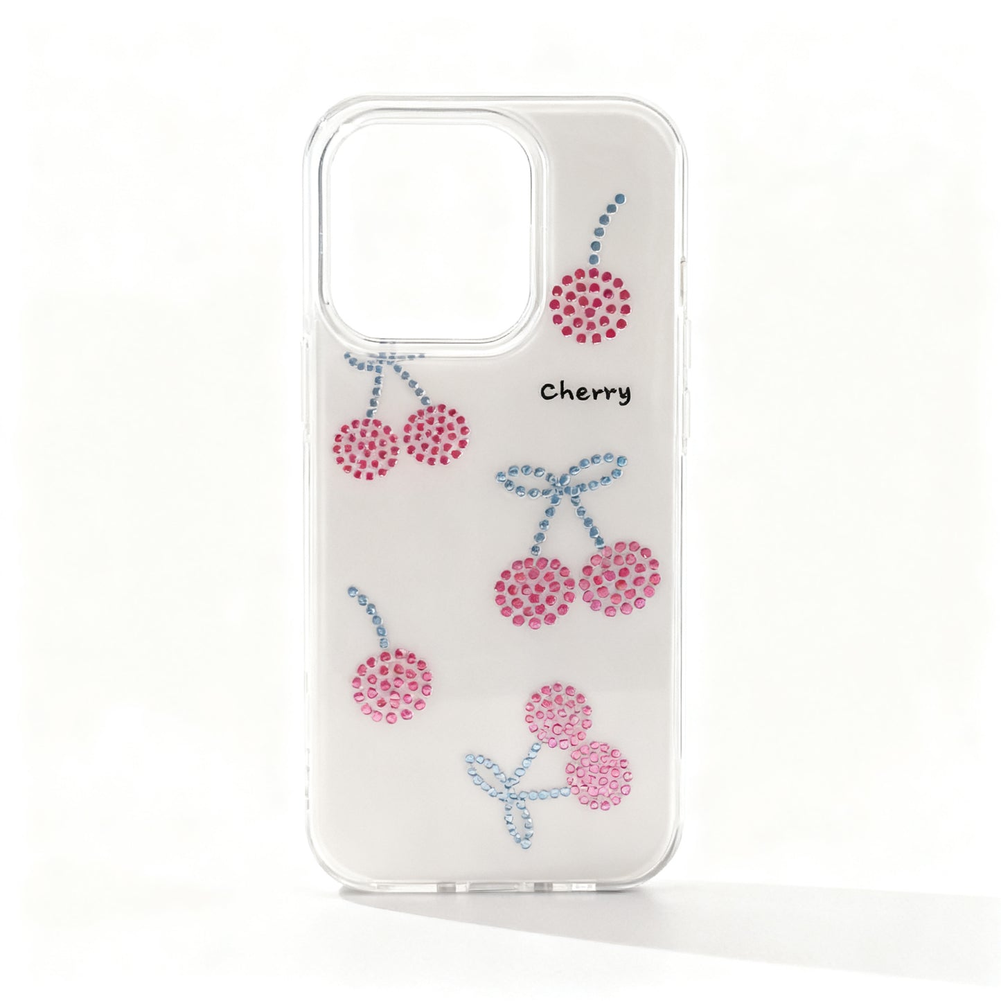 Shimmering Red Gem Cherry Phone Case for iPhone