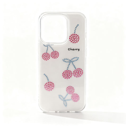 Shimmering Red Gem Cherry Phone Case for iPhone