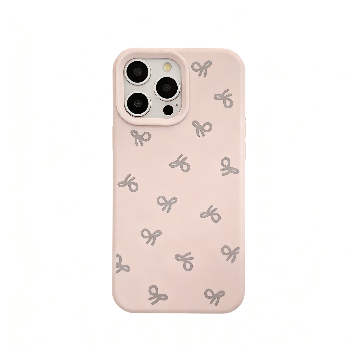 Korean Style Soft Pink Butterfly Phone Case for iPhone