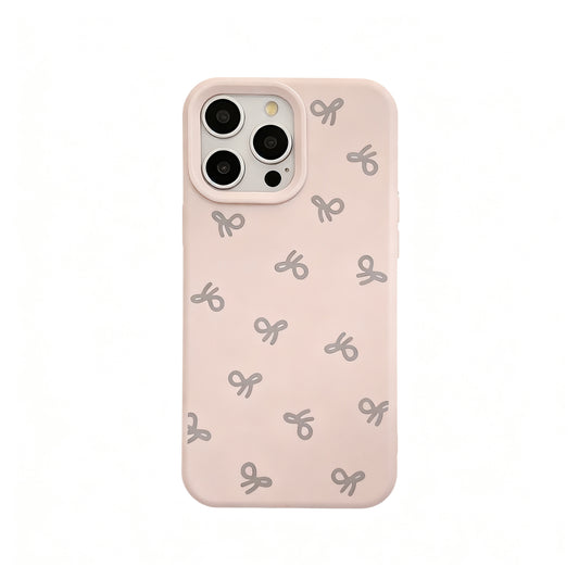 Korean Style Soft Pink Butterfly Phone Case for iPhone
