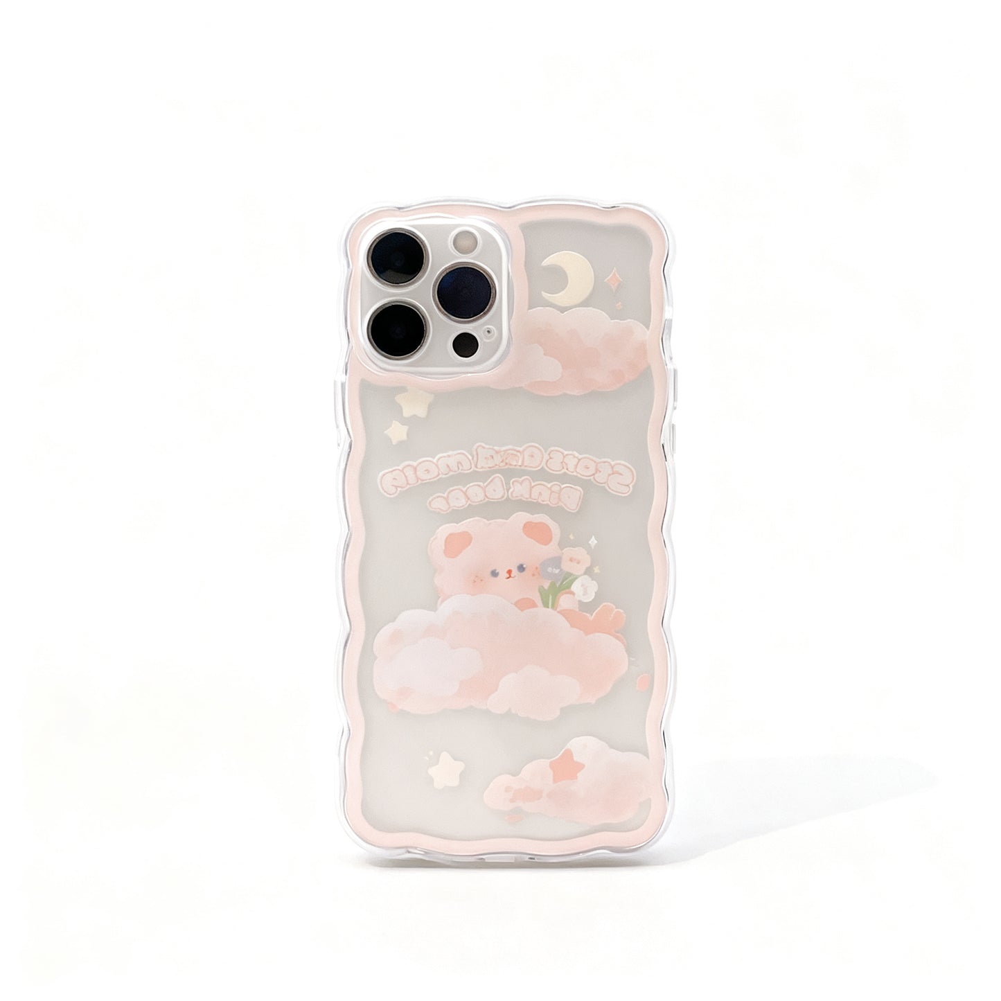 Transparent Wave Lace Soft Phone Case for iPhone