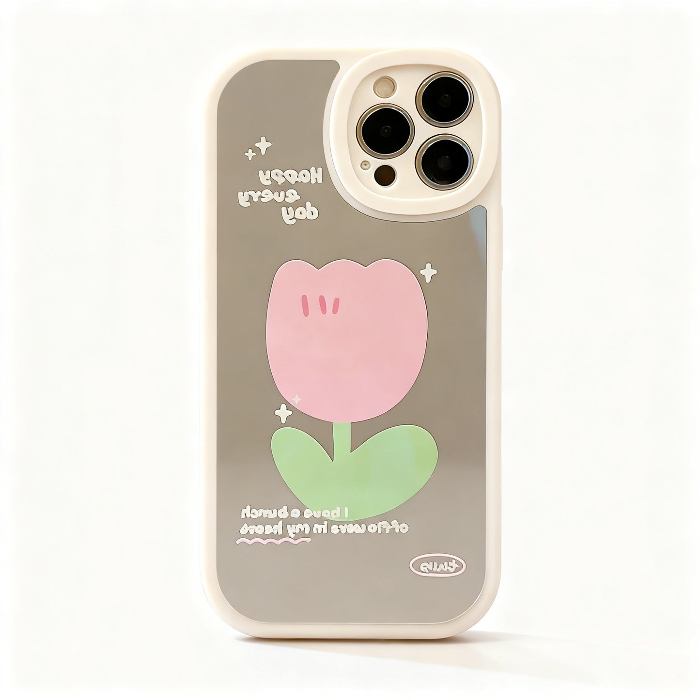 Glossy Floral Soft Phone Case for iPhone