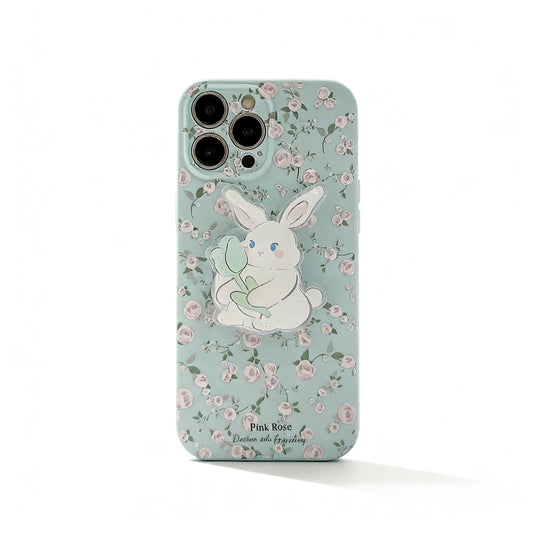 Vintage Floral Soft Silicone Phone Case for iPhone