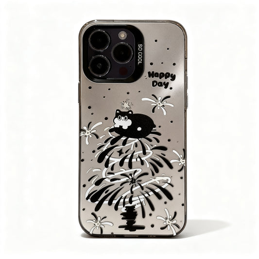Colorful Fireworks Christmas Tree Phone Case for iPhone