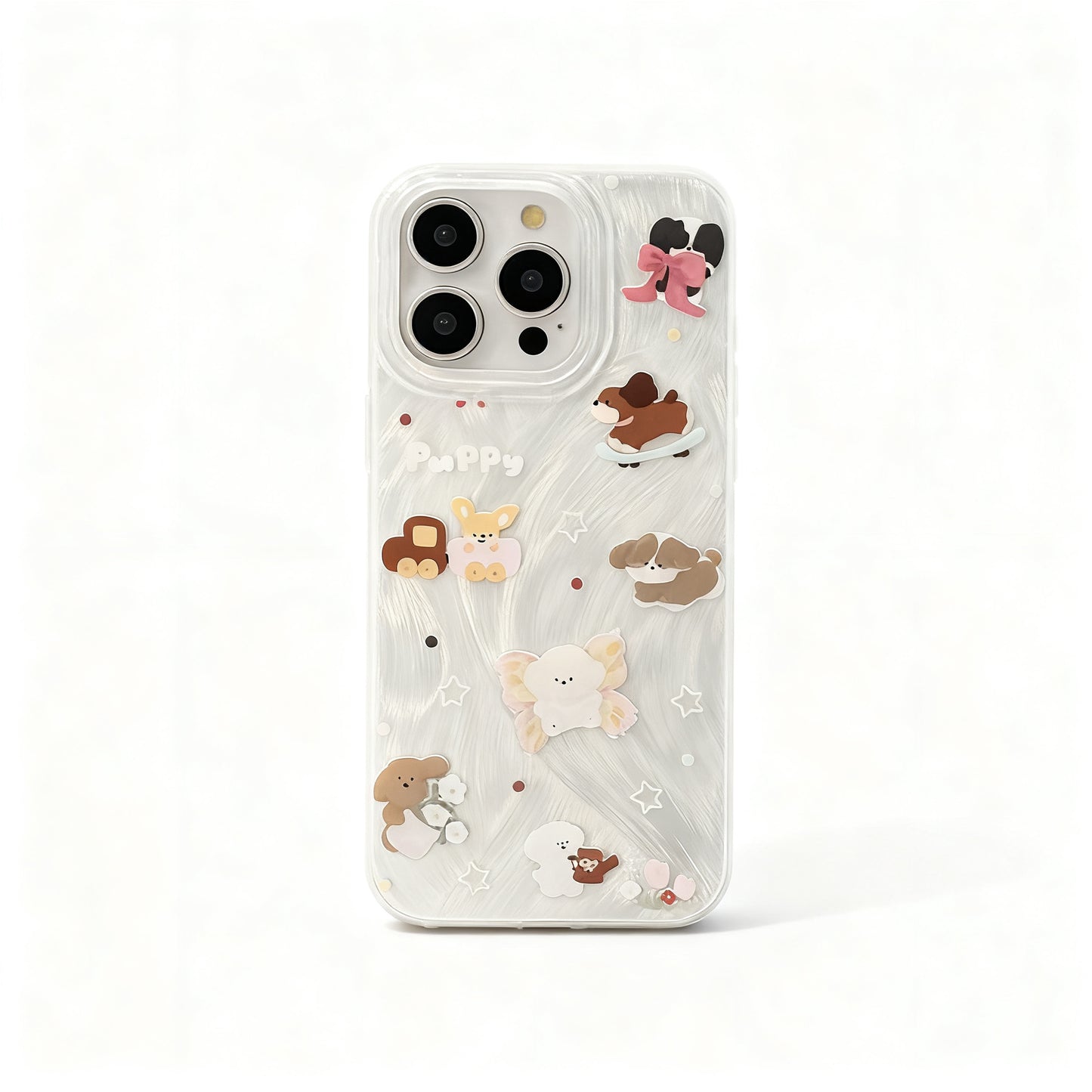 Cute Dog Skateboard Stand Phone Case for iPhone