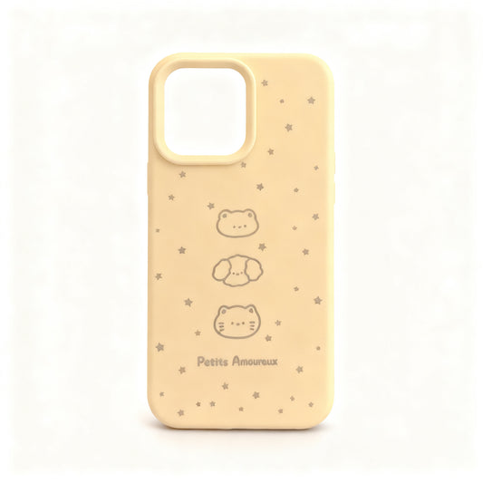 Cute Animal Star Print Soft Phone Case for iPhone