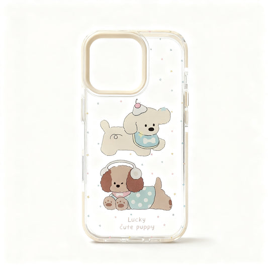 Korean Style Clear Star Print Shockproof Phone Case for iPhone