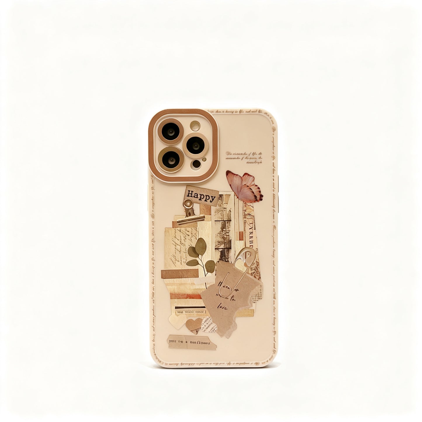 Vintage Sticker Soft Phone Case for iPhone
